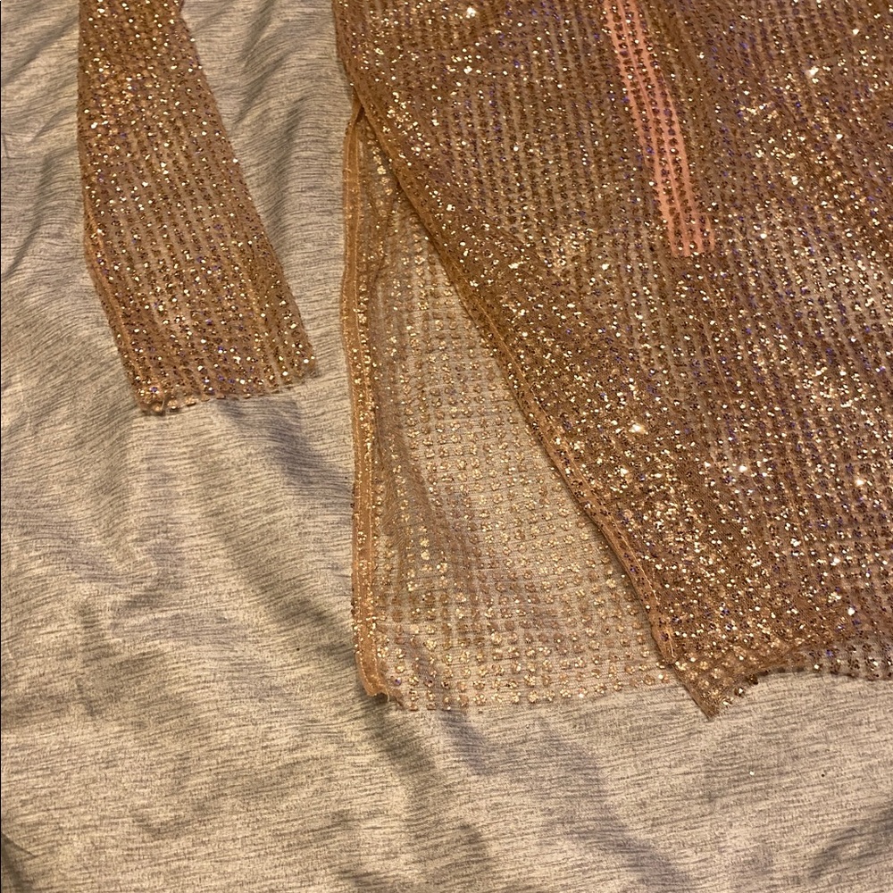 The Naked Tiger IGGY DRESS Long Sleeve Sheer Sz XS Light Pink NWT - Picture 9 of 14
